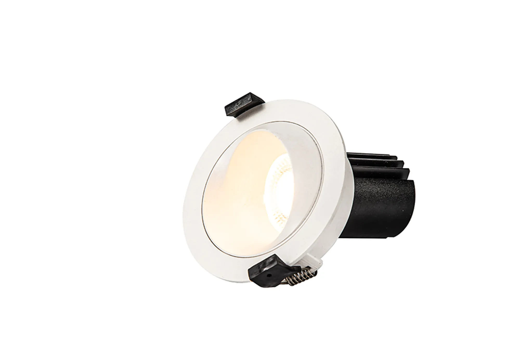Bonia 12 Powered by Tridonic 12W 1200lm 2700K 36° LED Engine,350mA White/White 27° Angled Round Downlight , DRIVER NOT INC. 5yrs Warranty DM202422  Dlux Bonia 12